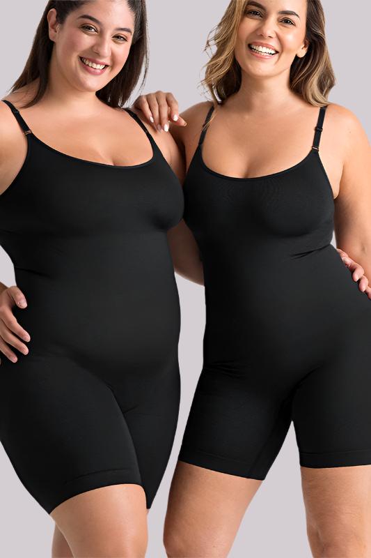 Confaty Amara – Round-Neck Mid-Thigh Bodysuit