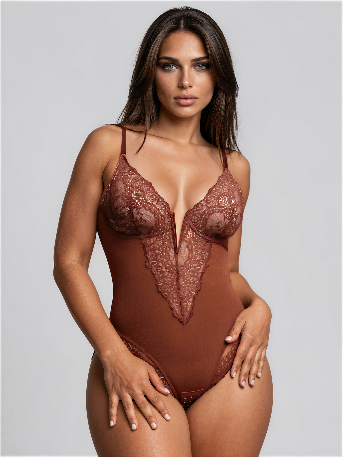 Noé – Deep V-Neck Bodysuit