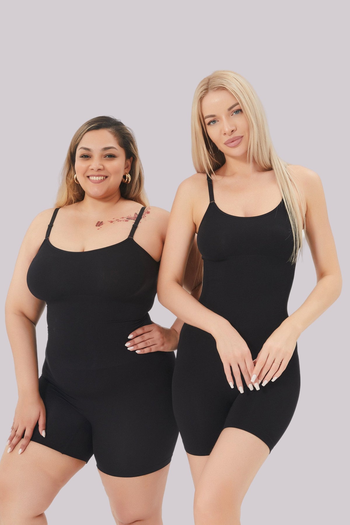 Confaty Amara – Round-Neck Mid-Thigh Bodysuit